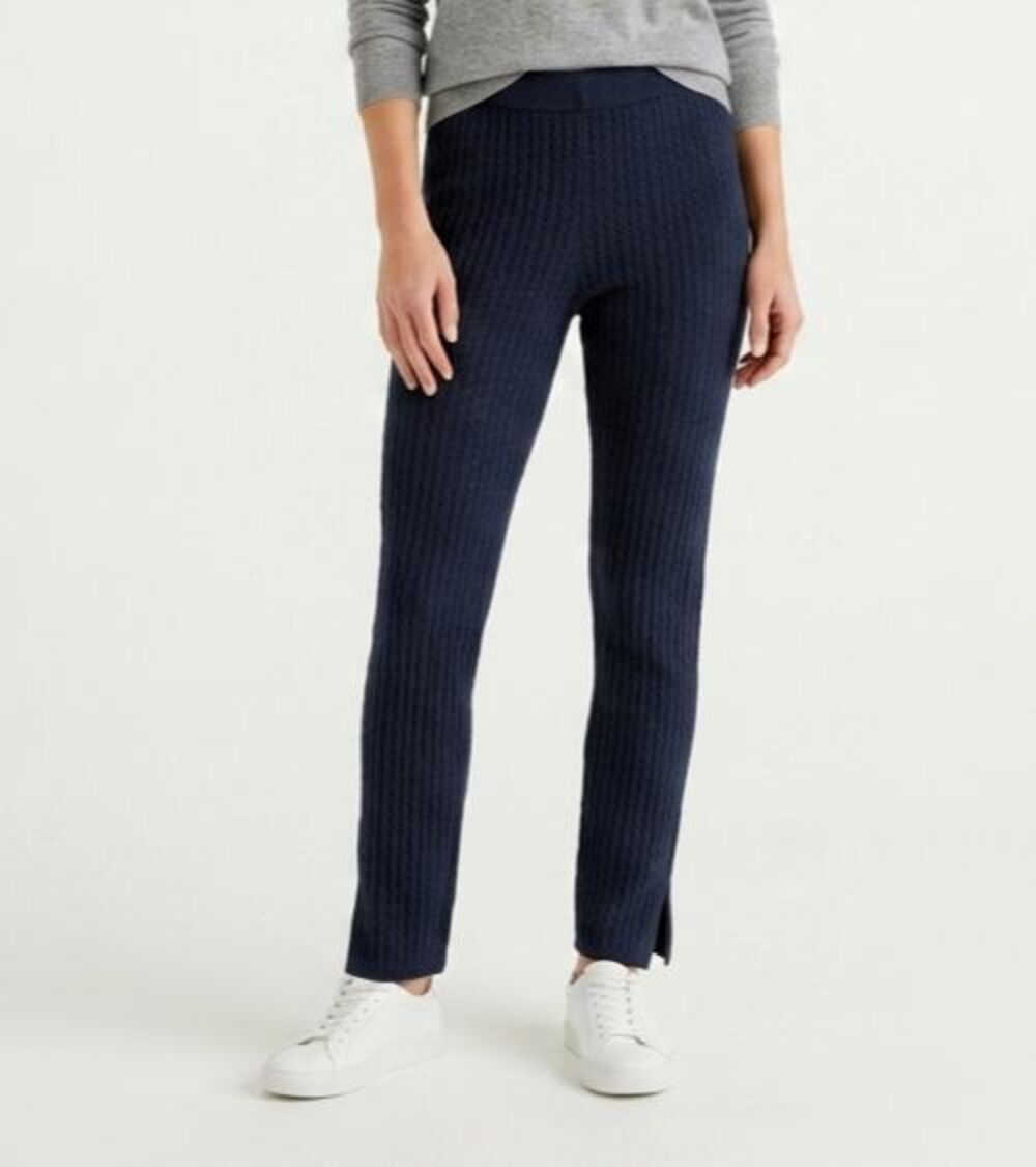 Barefoot Dreams CozyChic Ultra Lite Slim Slit Pants M Medium EUC Lounge Knit EUC